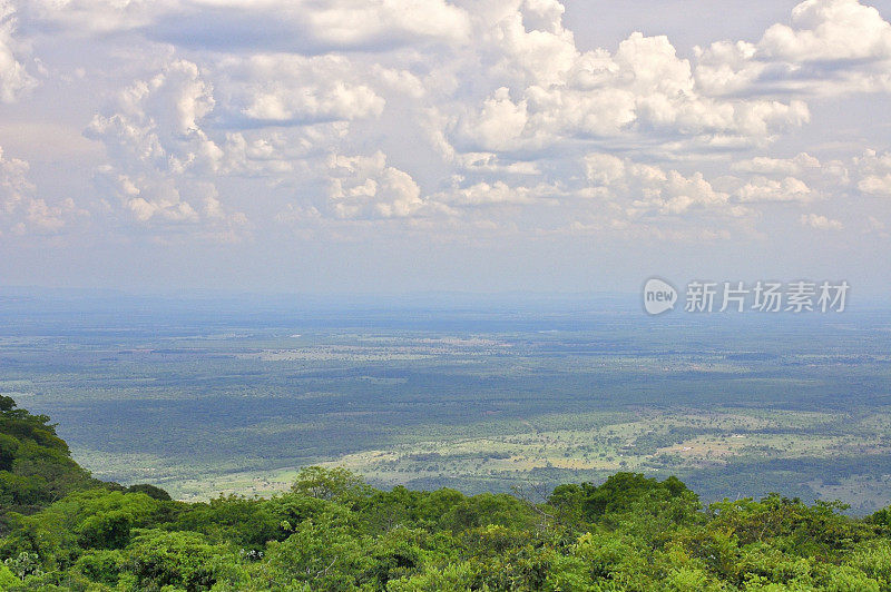 Pantanal视图来自巴西Serra das Araras